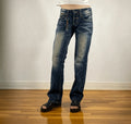 Lolita Red Stitched Jeans, S/M