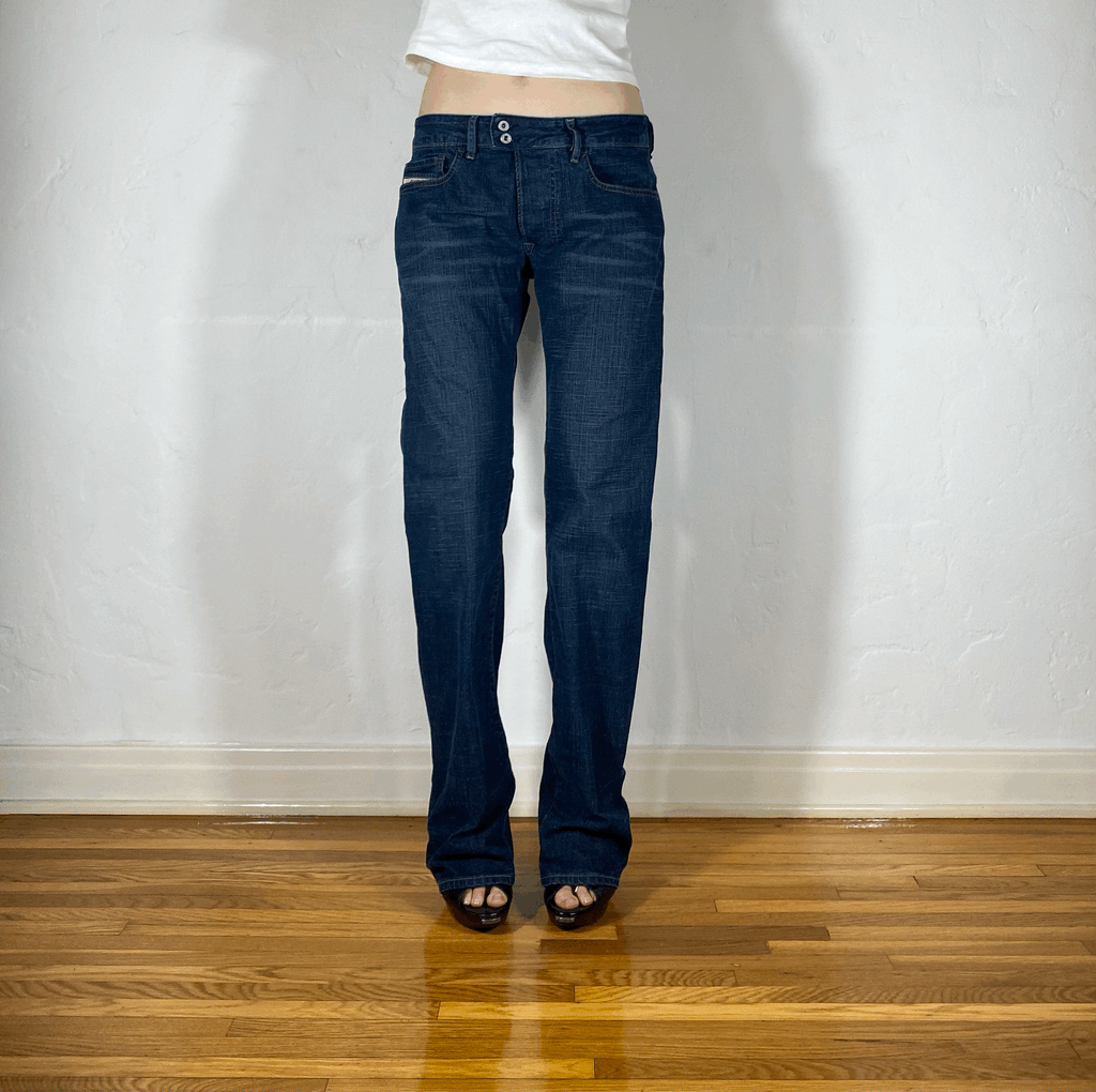 Diesel Stretchy Double Button Jeans, S/M