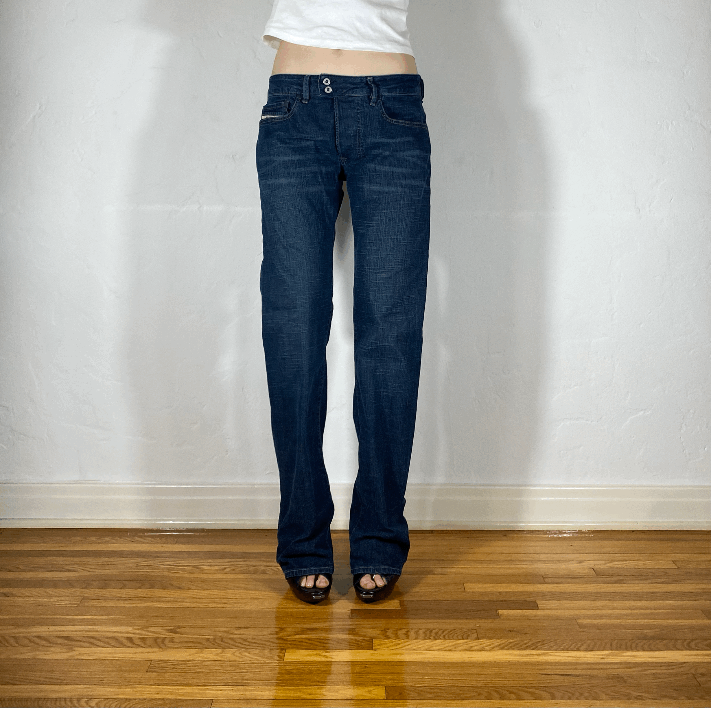 Diesel Stretchy Double Button Jeans, S/M
