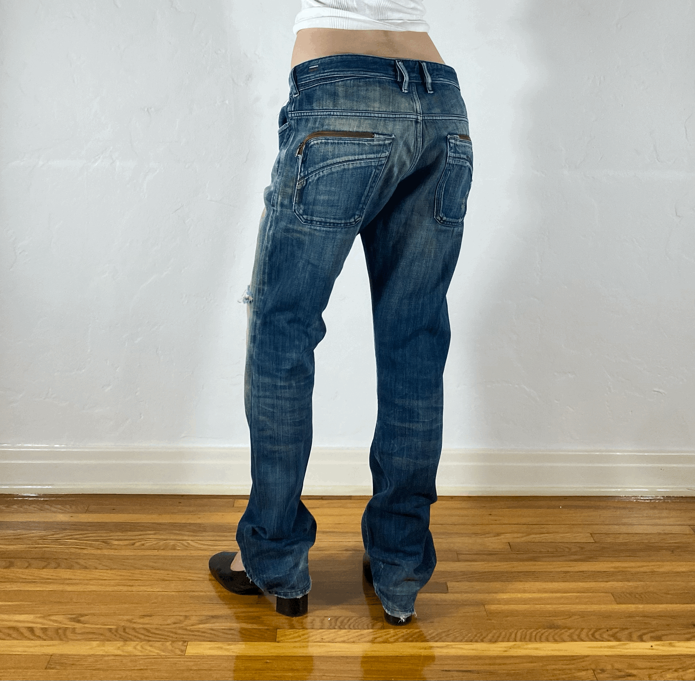 Diesel Textured Ombre Jeans, L