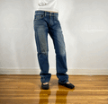 Edwin Unique Blue Distressed Jeans, M