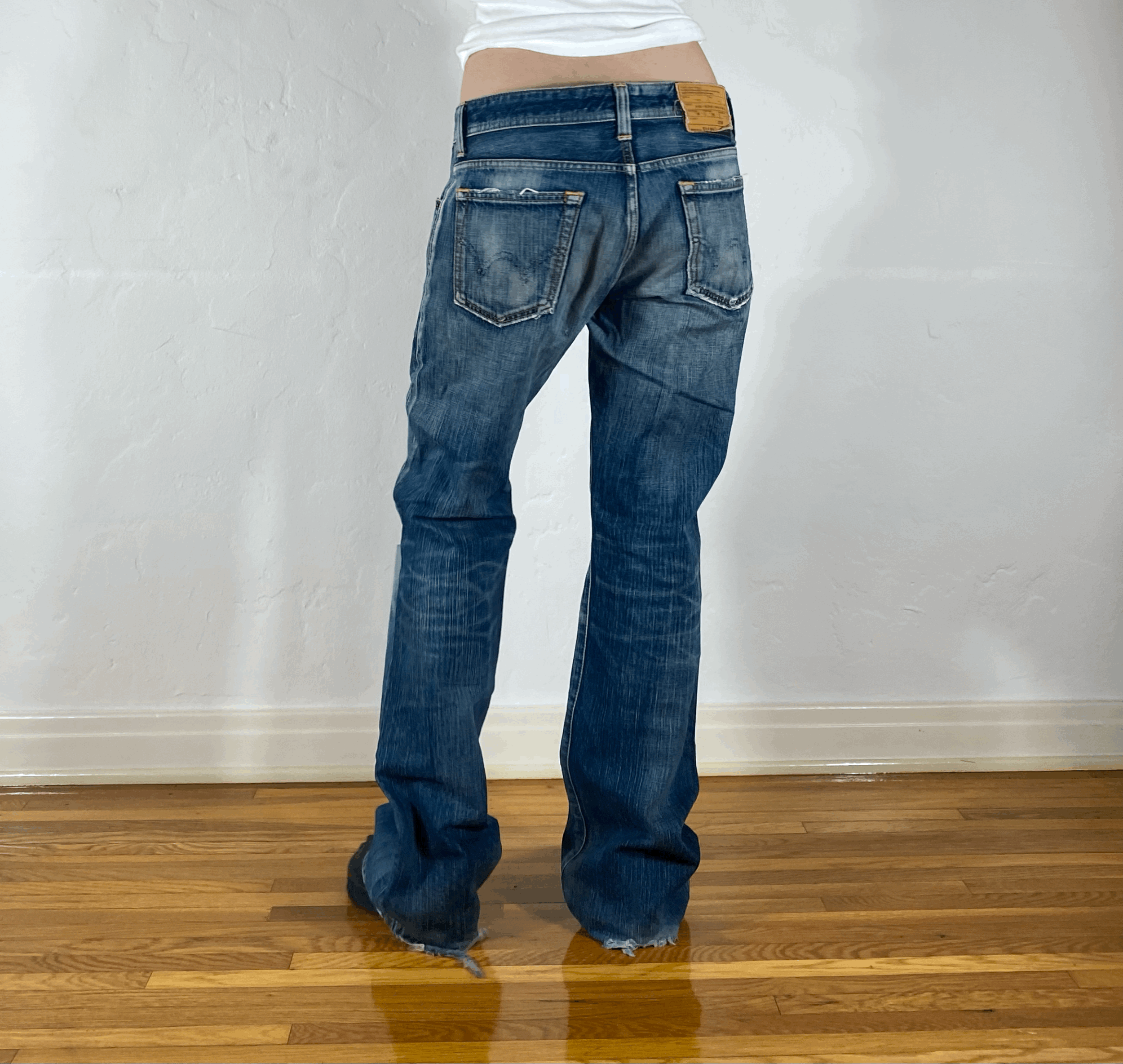 Edwin Unique Blue Flare Jeans, L