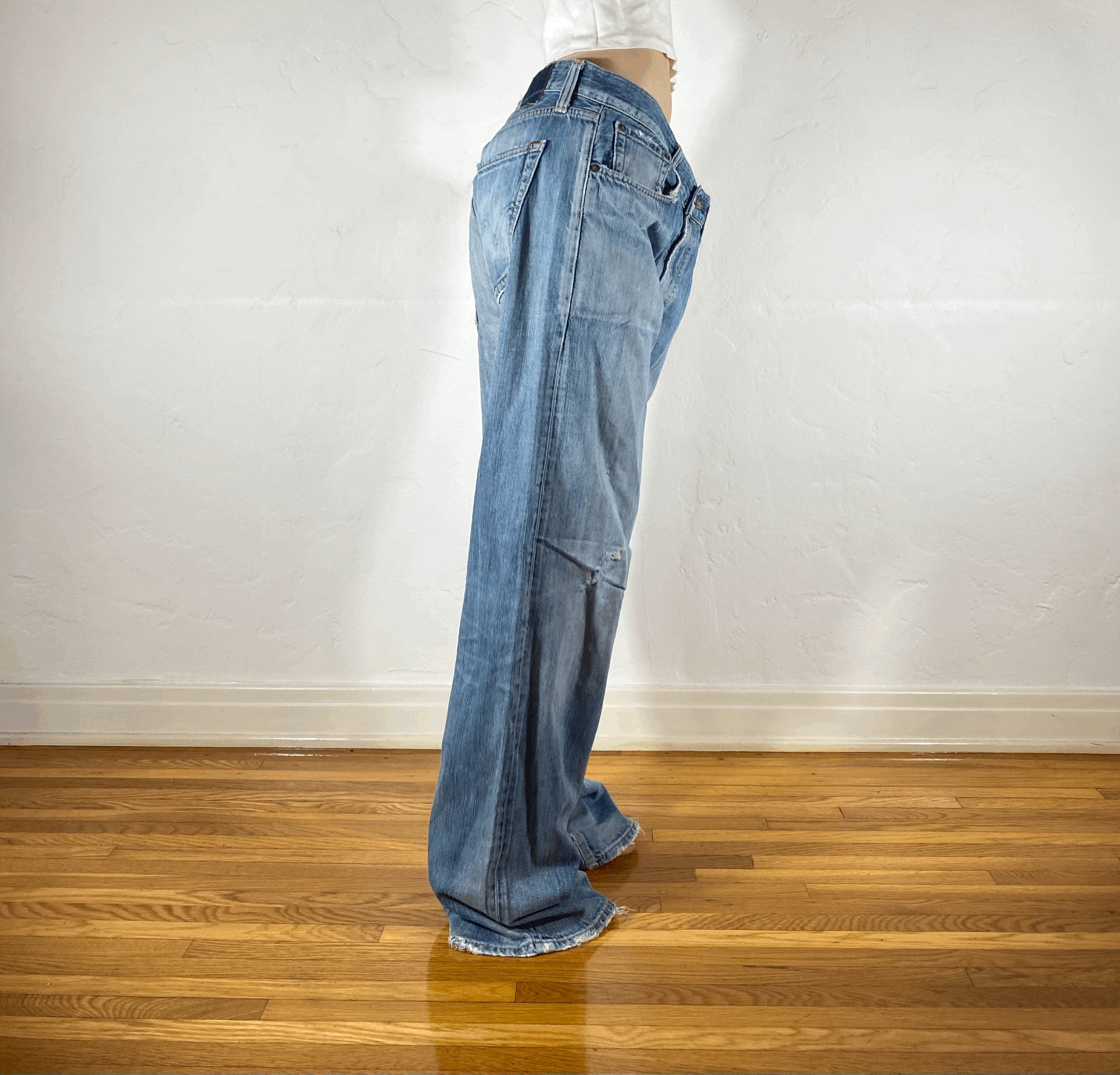 Edwin Unique Blue Baggy Jeans, XL