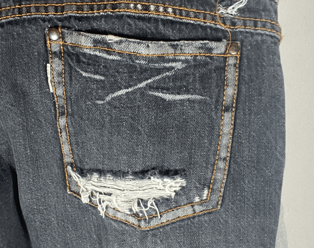 Vintage Gray Straight Jeans, M