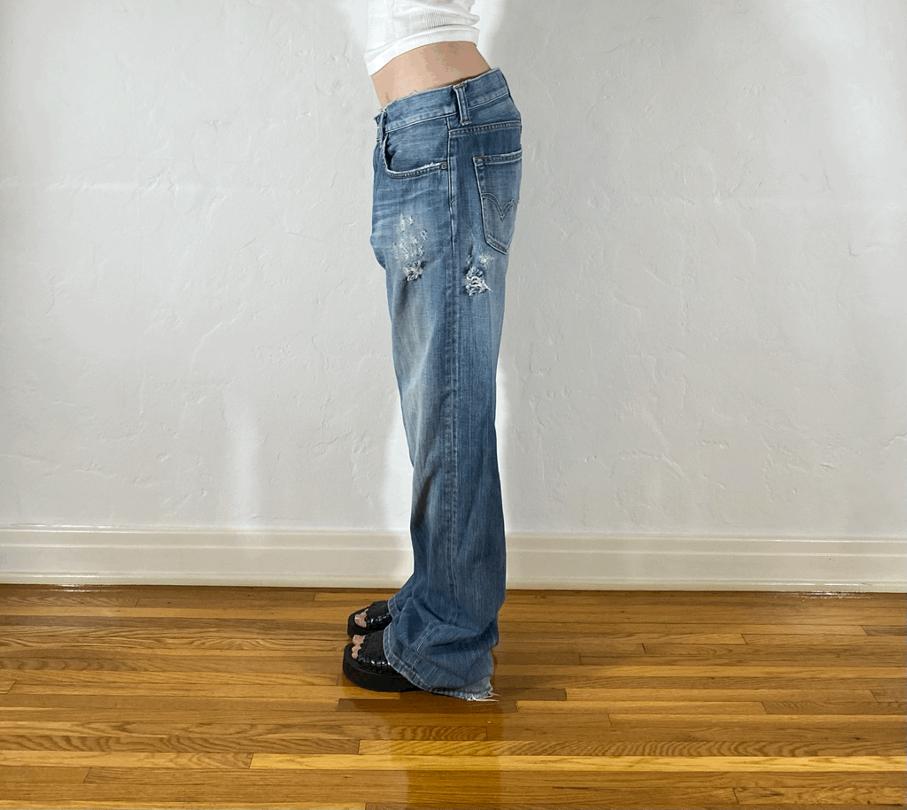 Edwin Soft Distressed Jeans, L
