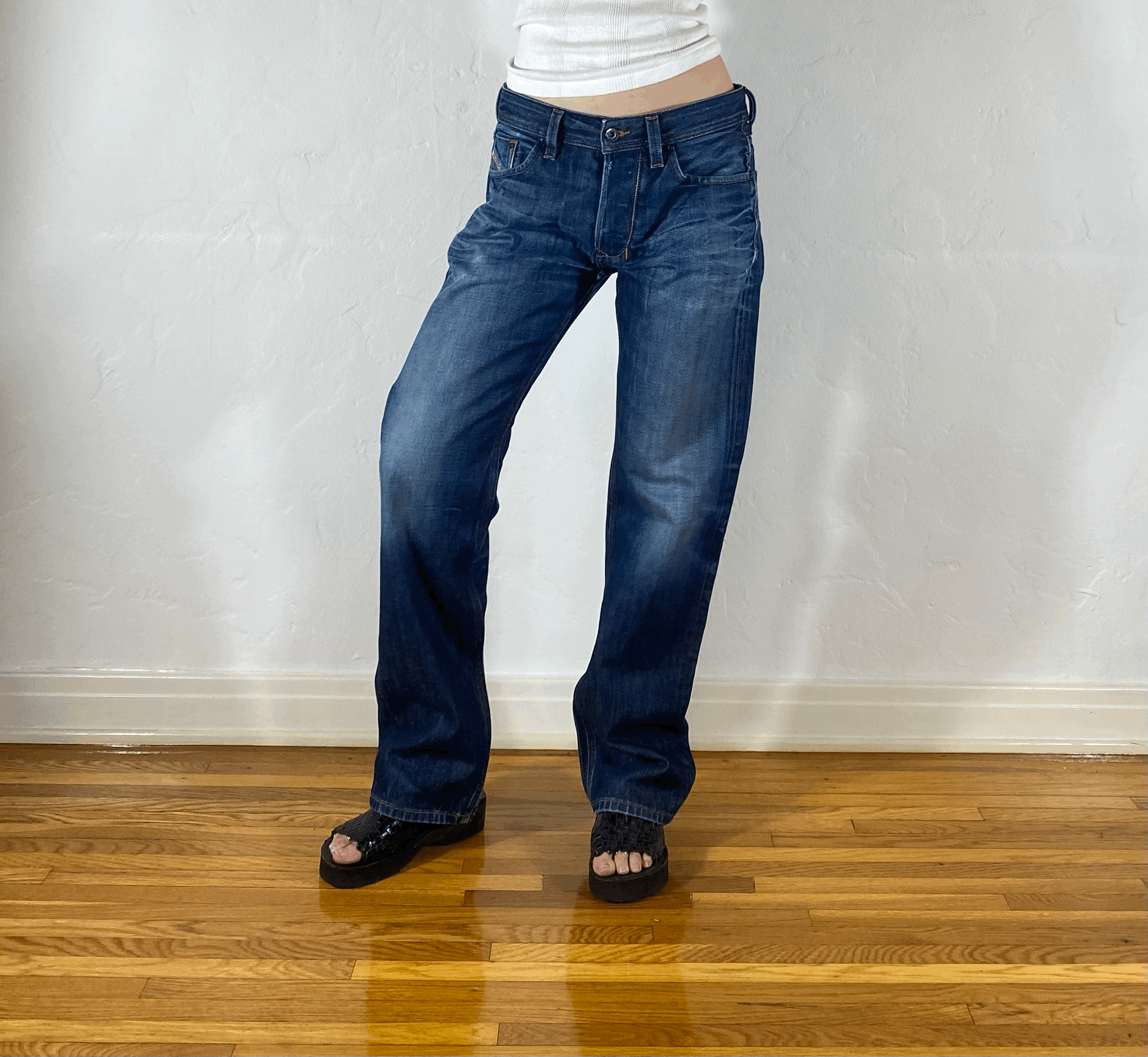 Diesel Relaxed Indigo Jeans, M/L