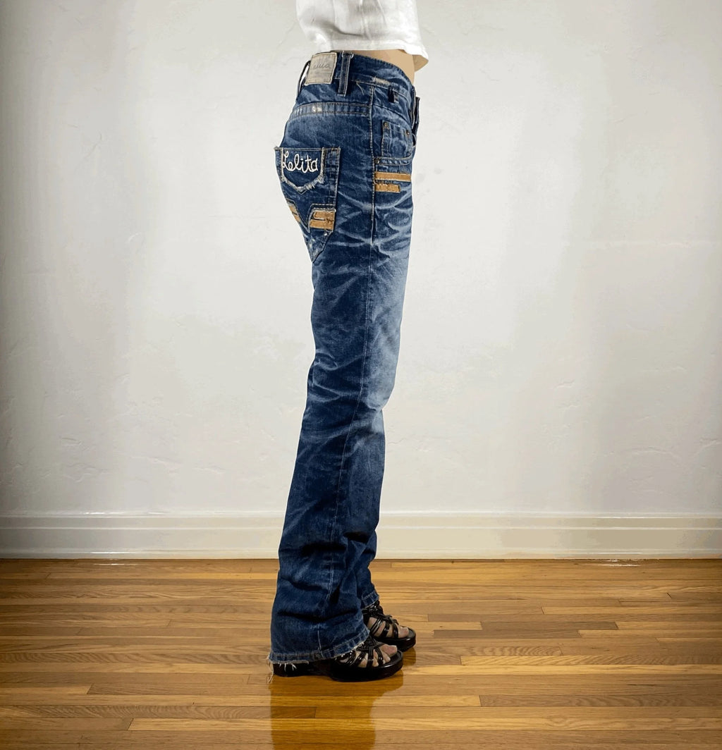 Lolita Tiger Striped Jeans, M