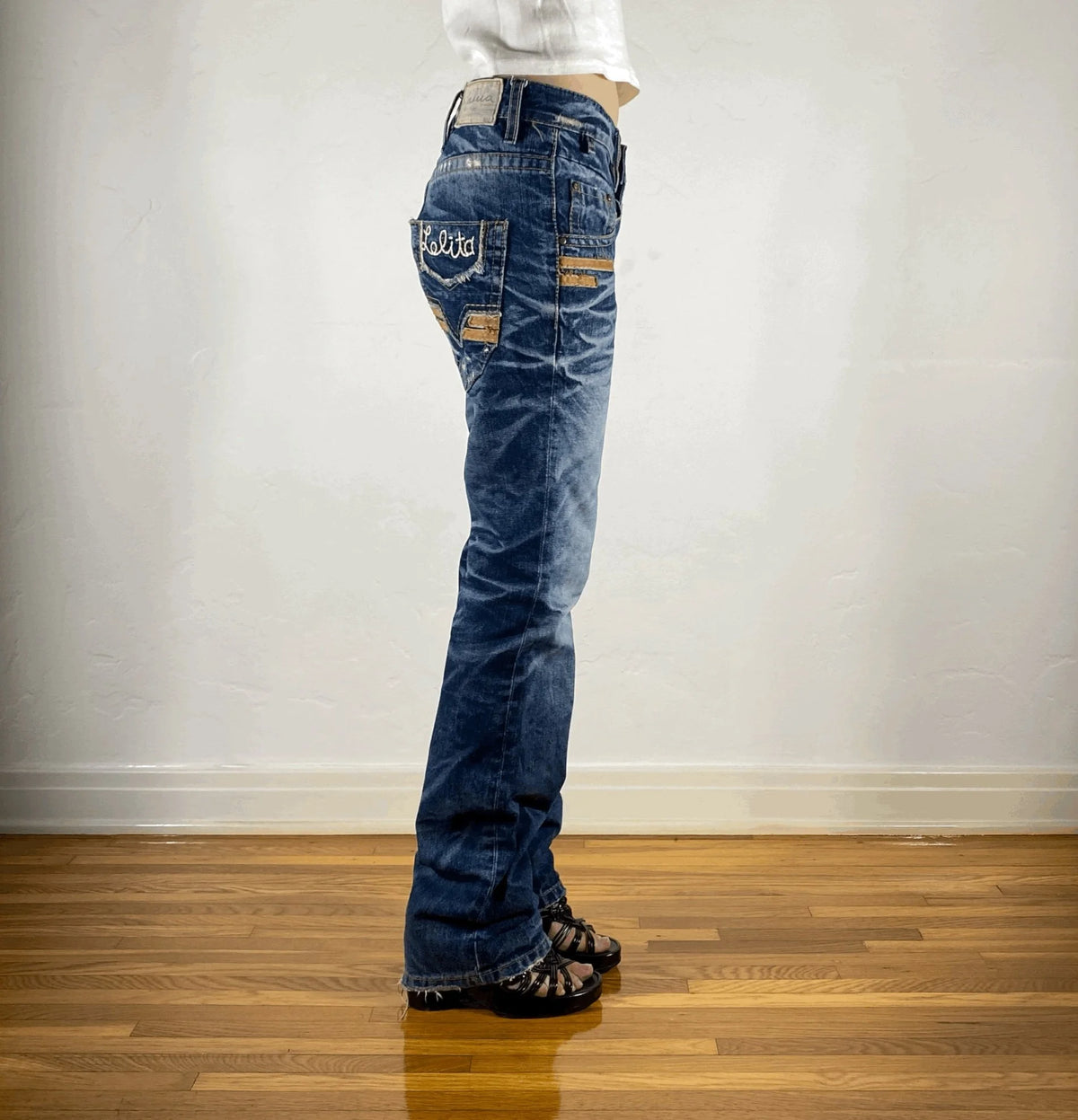 Lolita Tiger Striped Jeans, M