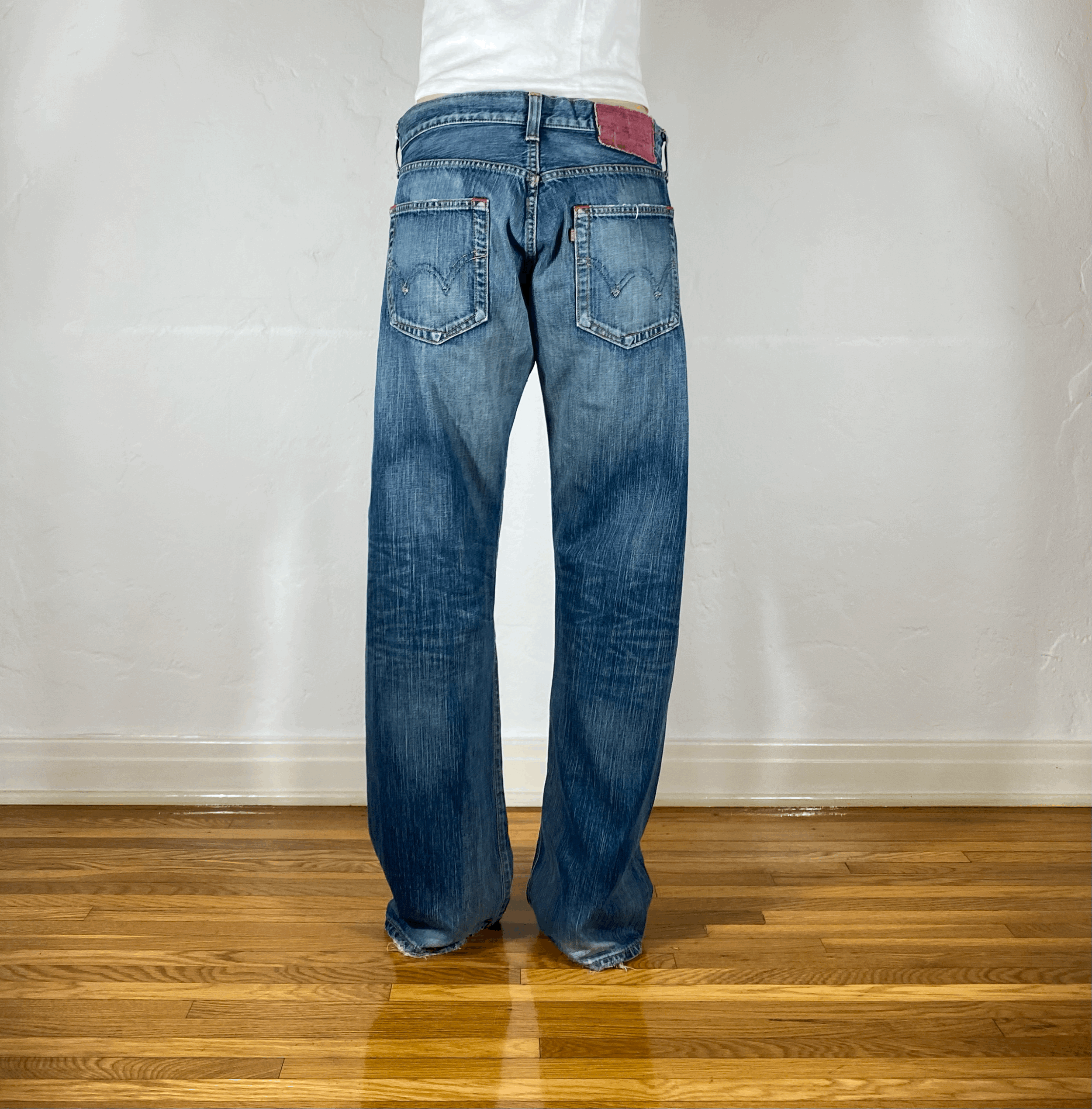 Edwin Unique Unique Blue Baggy Jeans, M/L