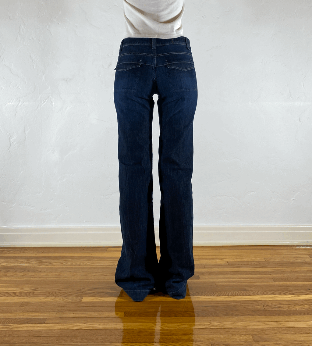 Marithe + Francois Gibraud Boot Cut Jeans, S