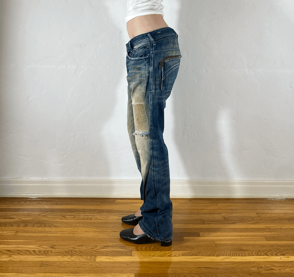 Diesel Textured Ombre Jeans, L