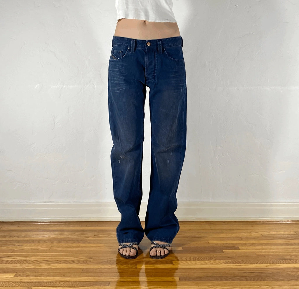 Diesel Relaxed Matte Jeans, S/M