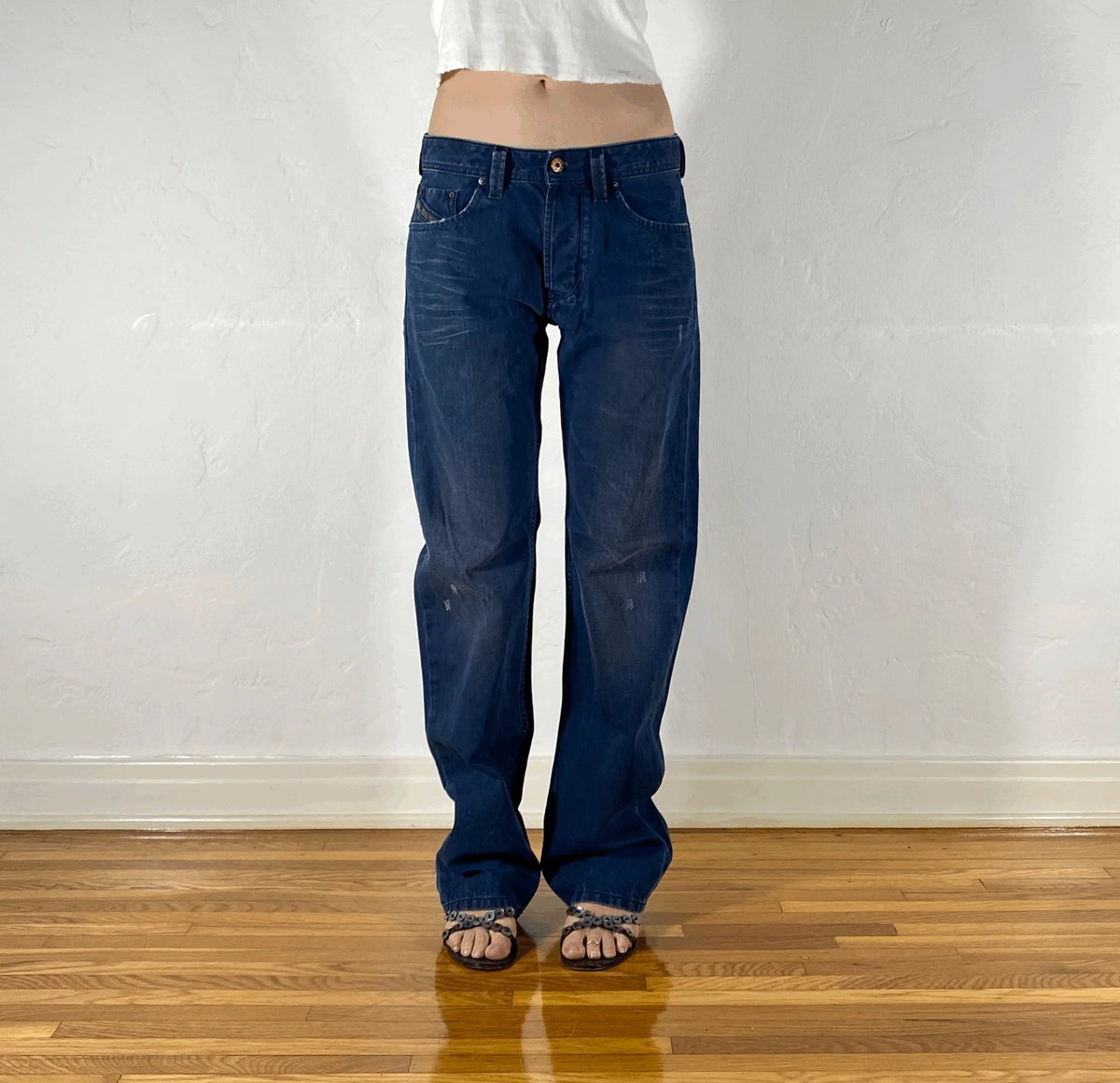 Diesel Relaxed Matte Jeans, S/M