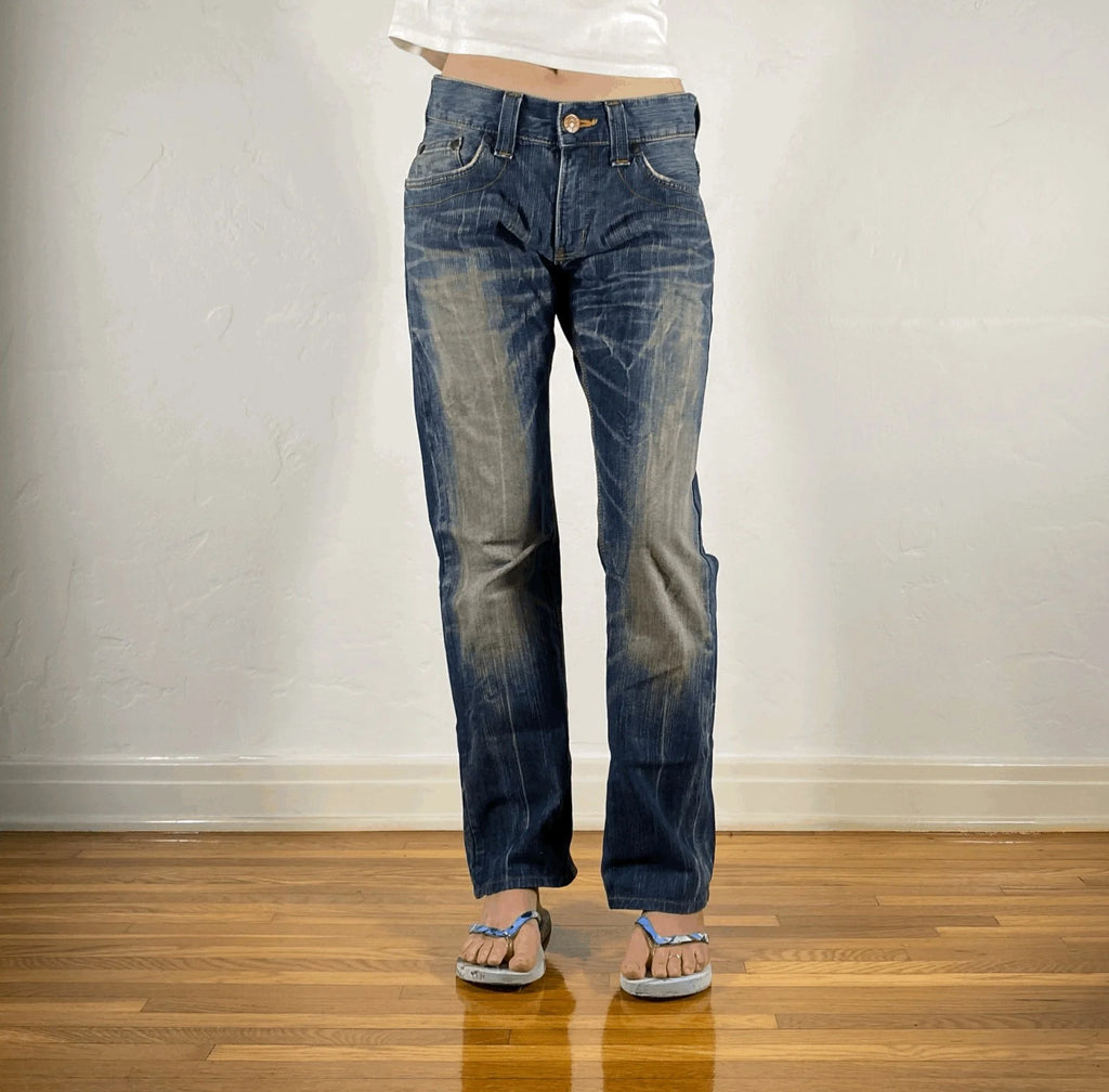 Edwin Orange Stitch Jeans, XS/S