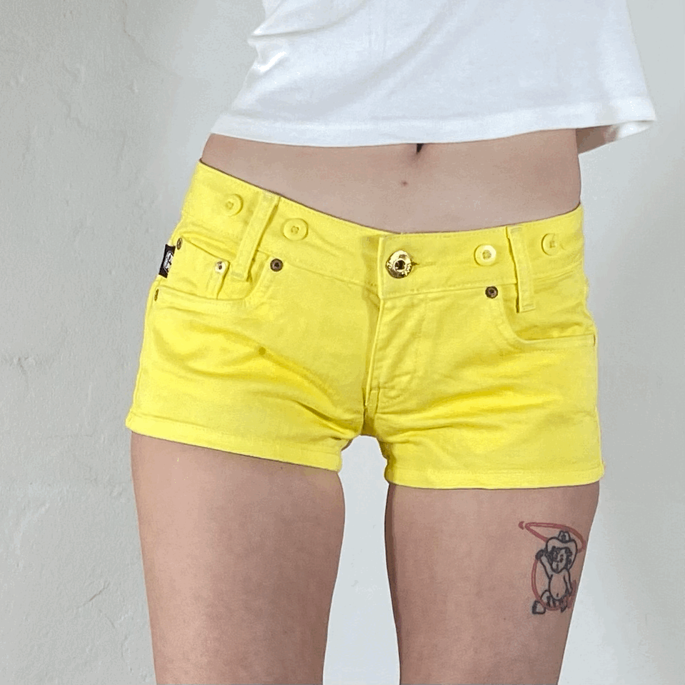 Yellow Short Shorts, XS