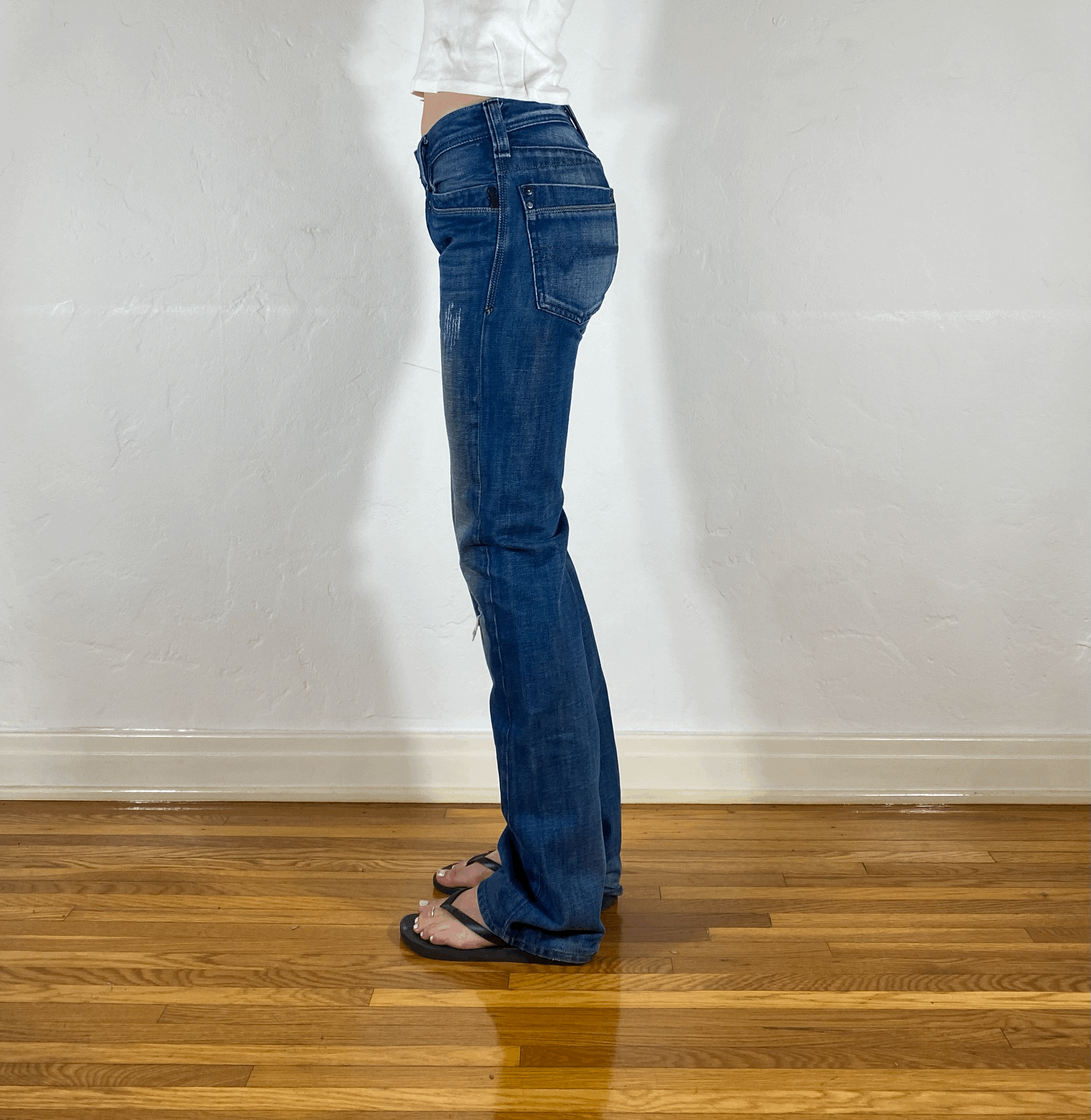 Diesel Relaxed Soft True Blue Jeans, S