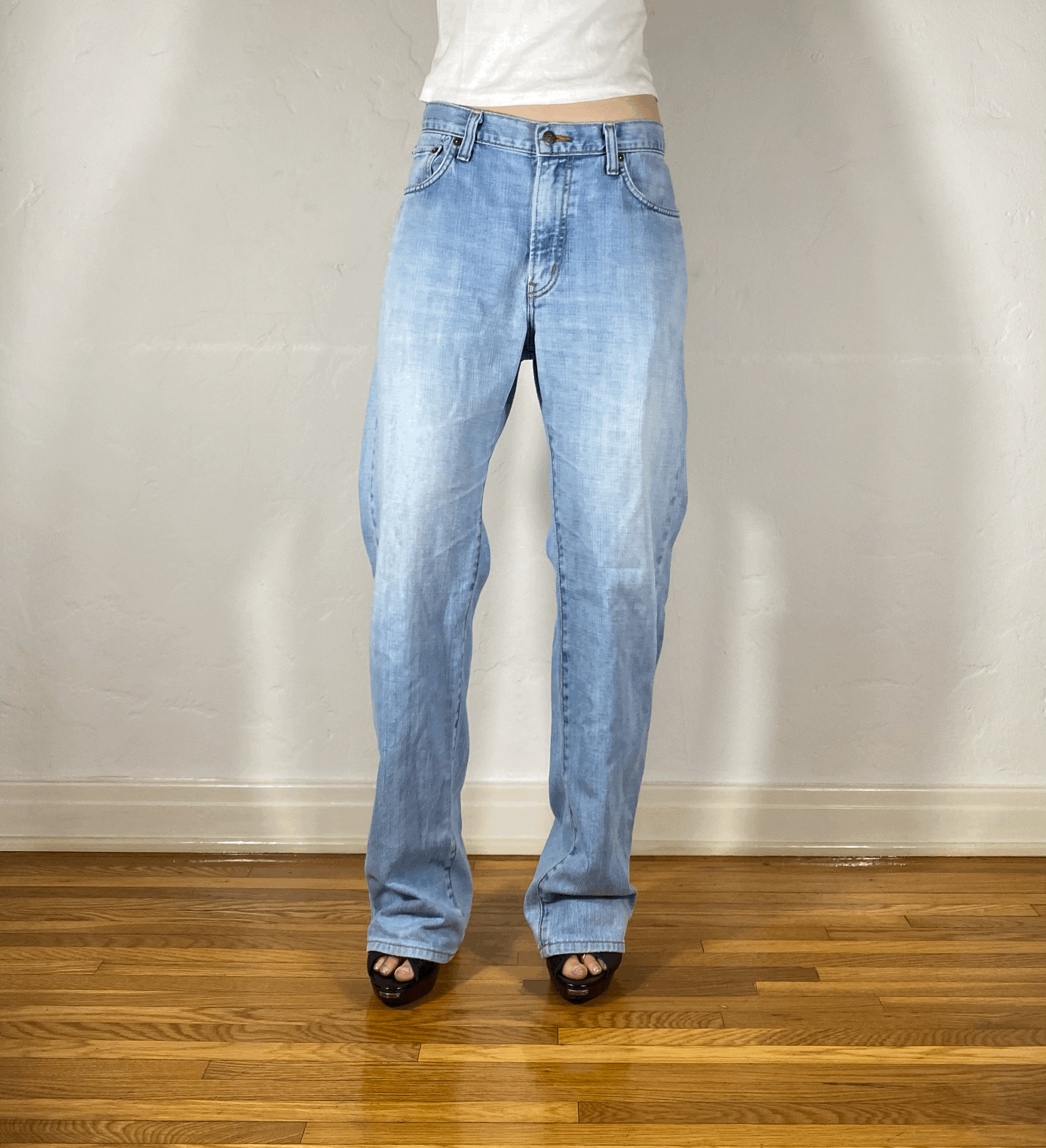 Soft Light Blue Jeans, XL