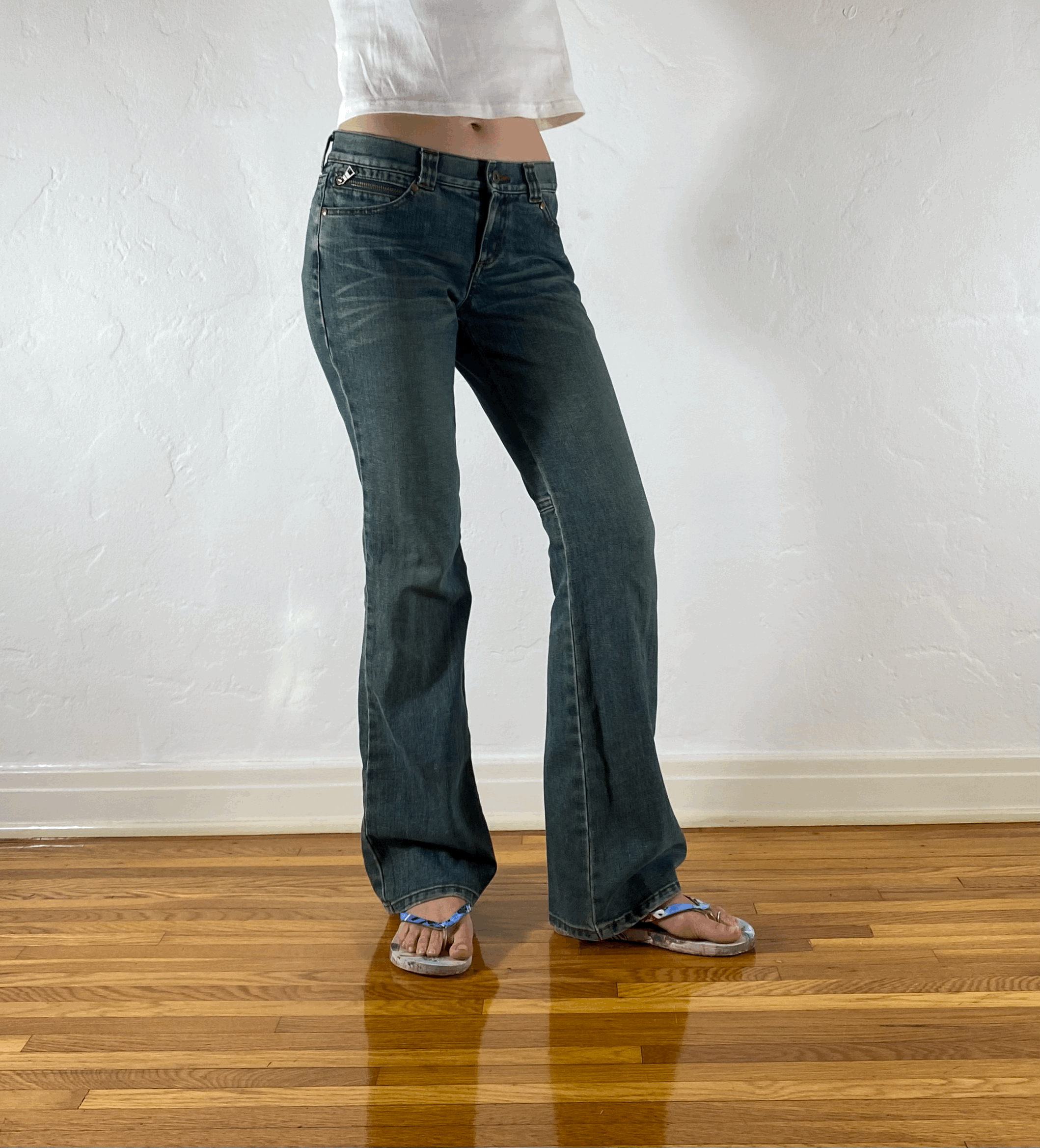 Kumikyoku Greenish Blue Jeans, S