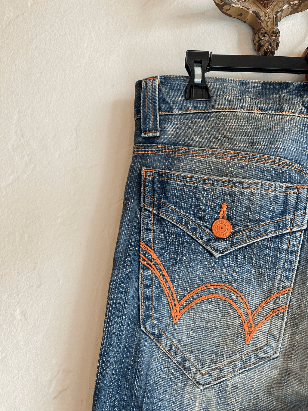 Edwin Orange Stitch Jeans, XS/S