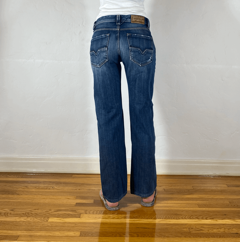 Diesel Relaxed Blue Jeans, S