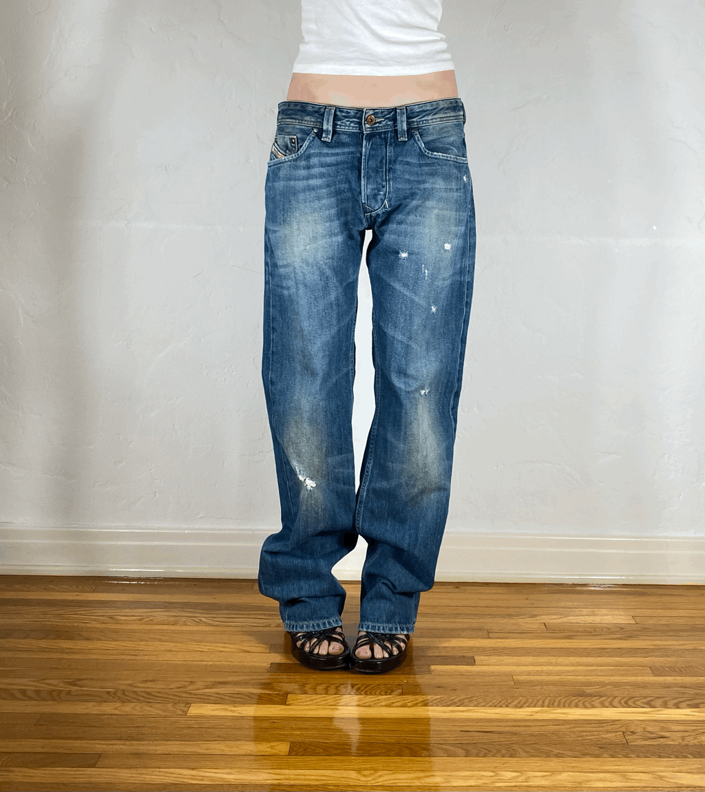 Diesel Relaxed Blue Jeans, L