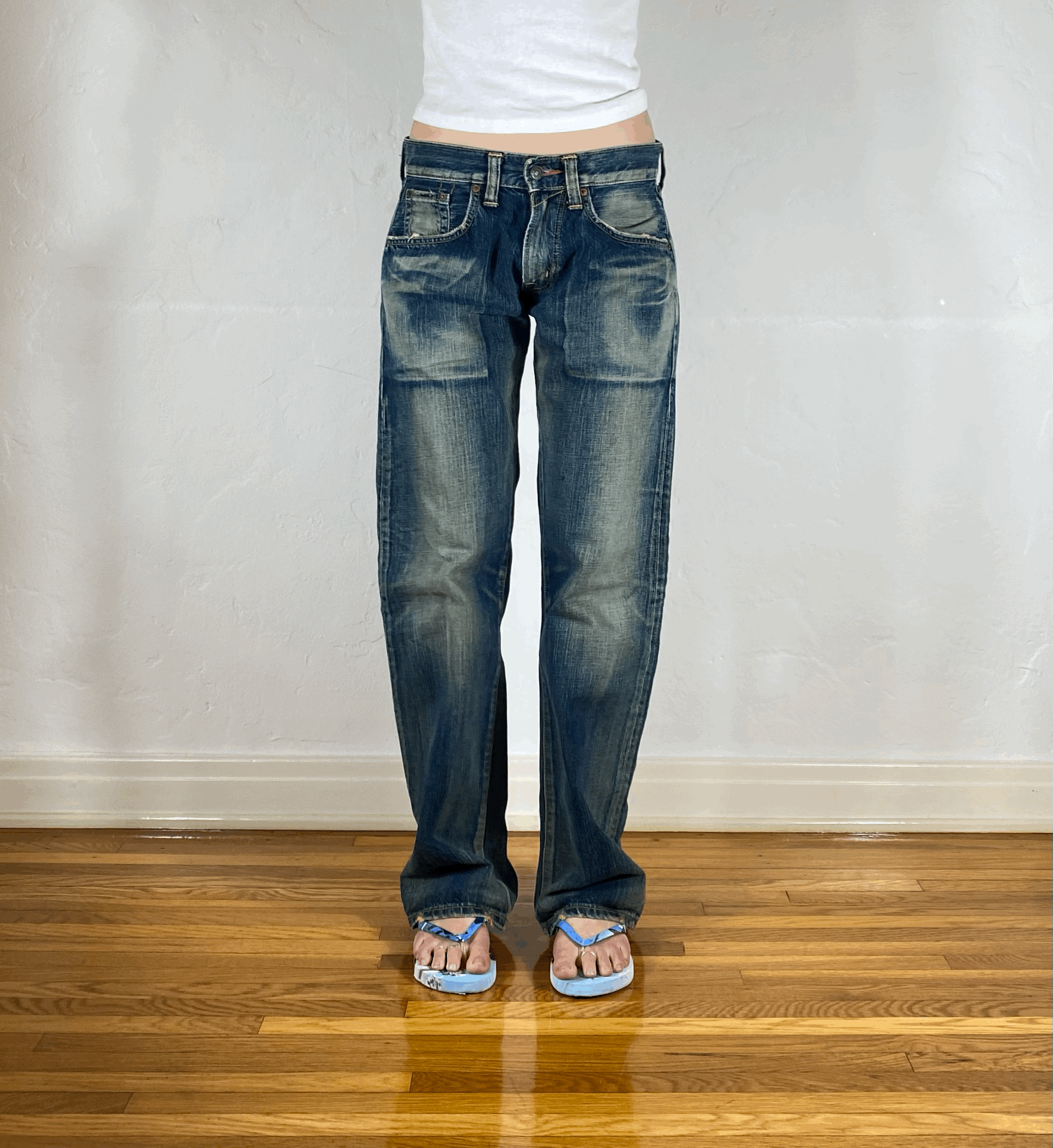 Edwin Unique Blue Baggy Jeans, S
