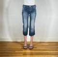 Marithe + Francois Girbaud Cinch Capri Jeans, S