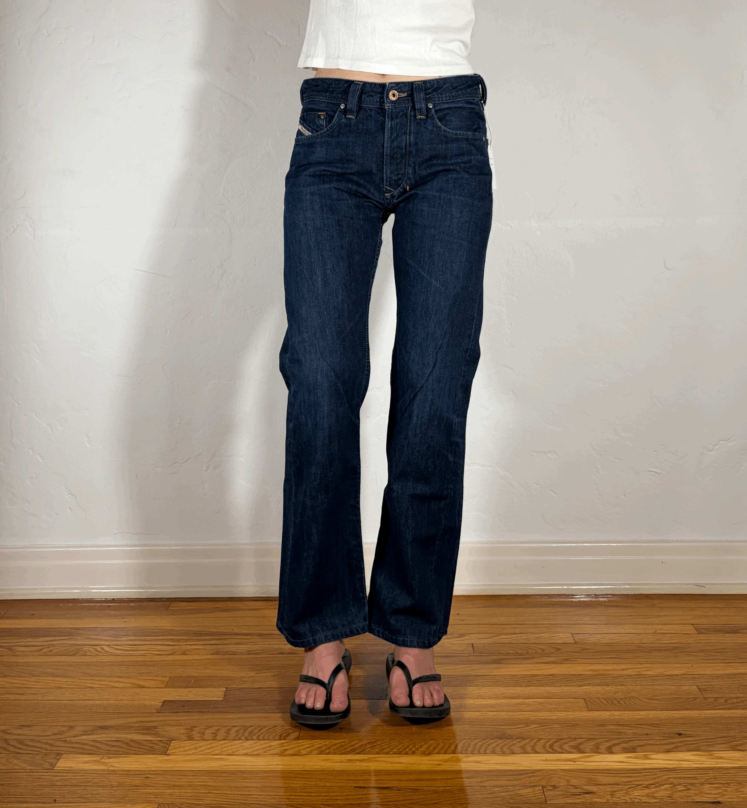Diesel Relaxed Dark Blue Jeans, S/M