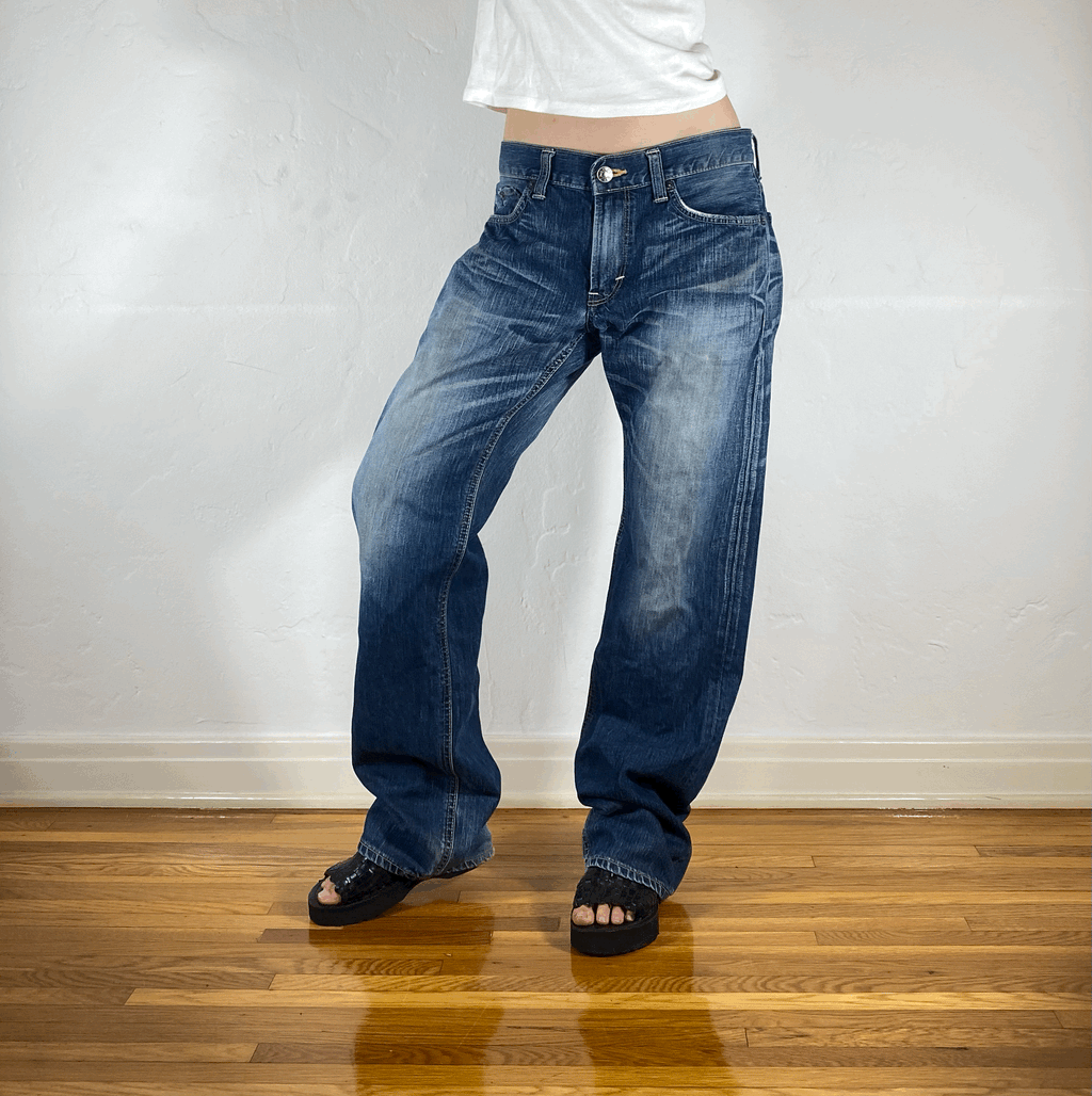 Edwin True Blue Baggy Jeans, L