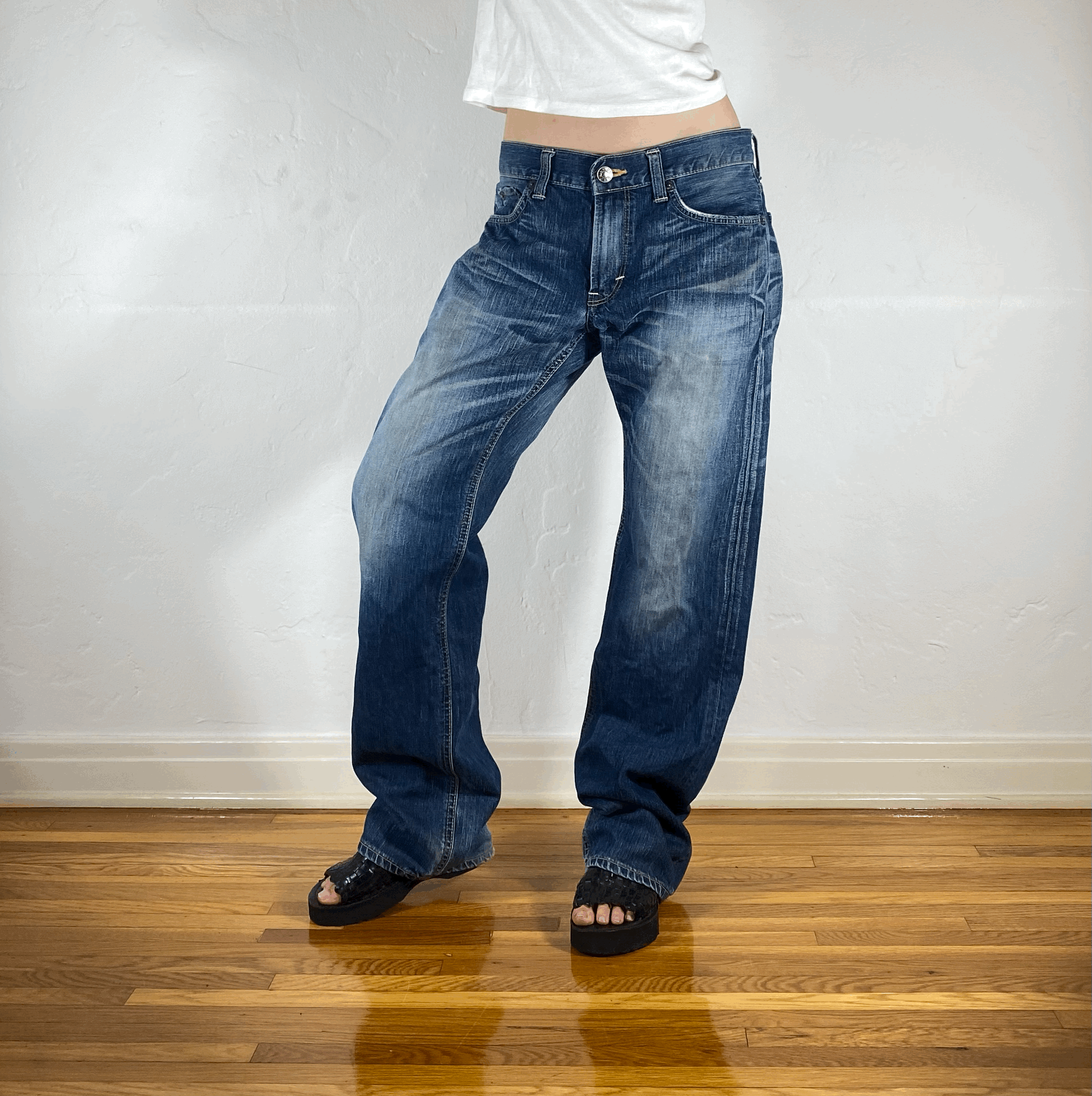 Edwin True Blue Baggy Jeans, L