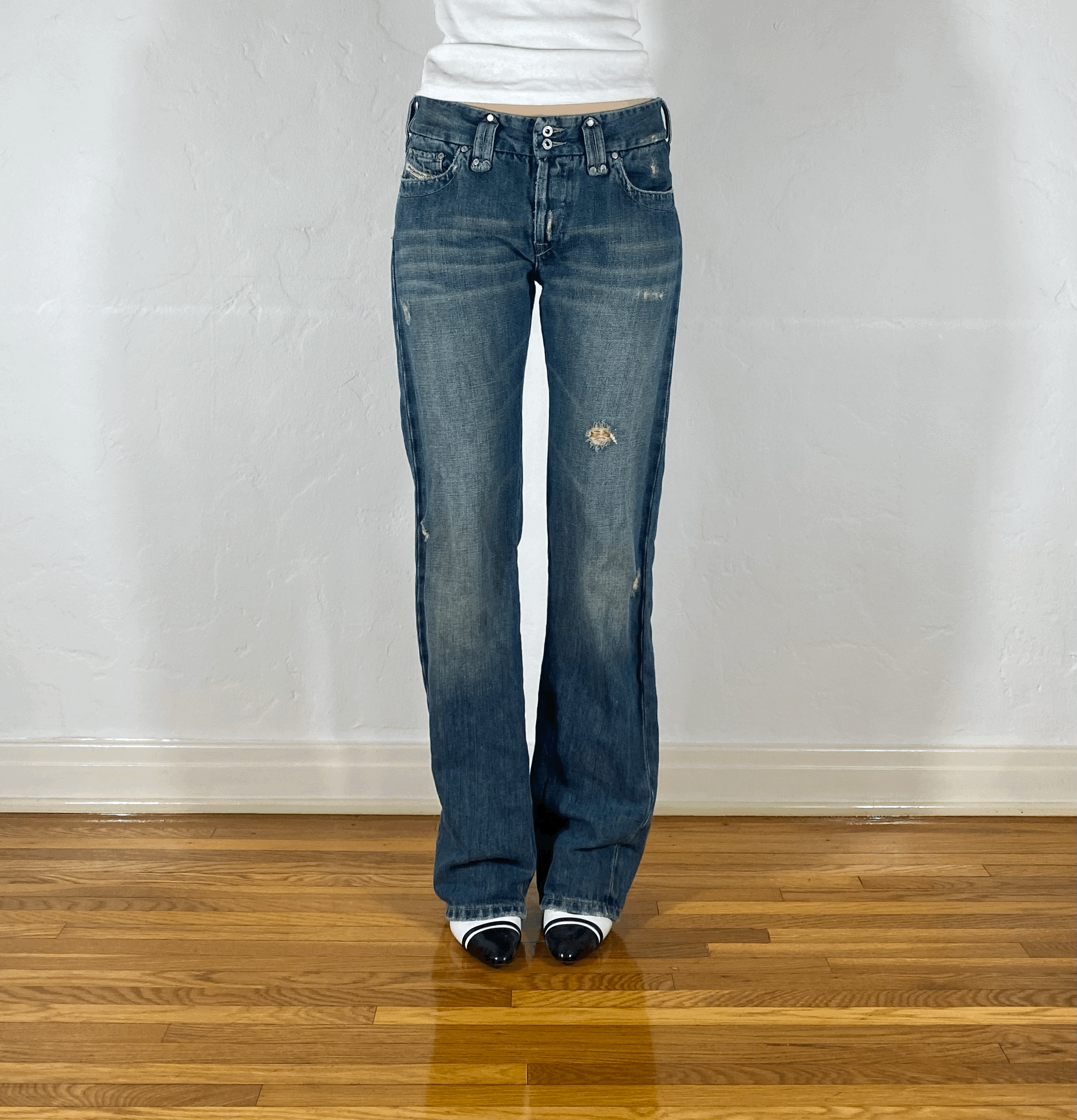 Diesel Relaxed Double Button Jeans, S/M