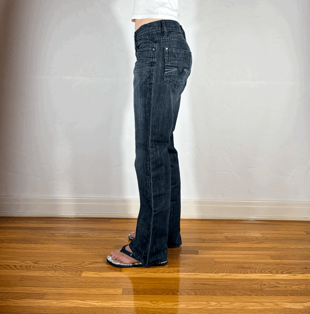 Diesel Relaxed Gray Jeans, M