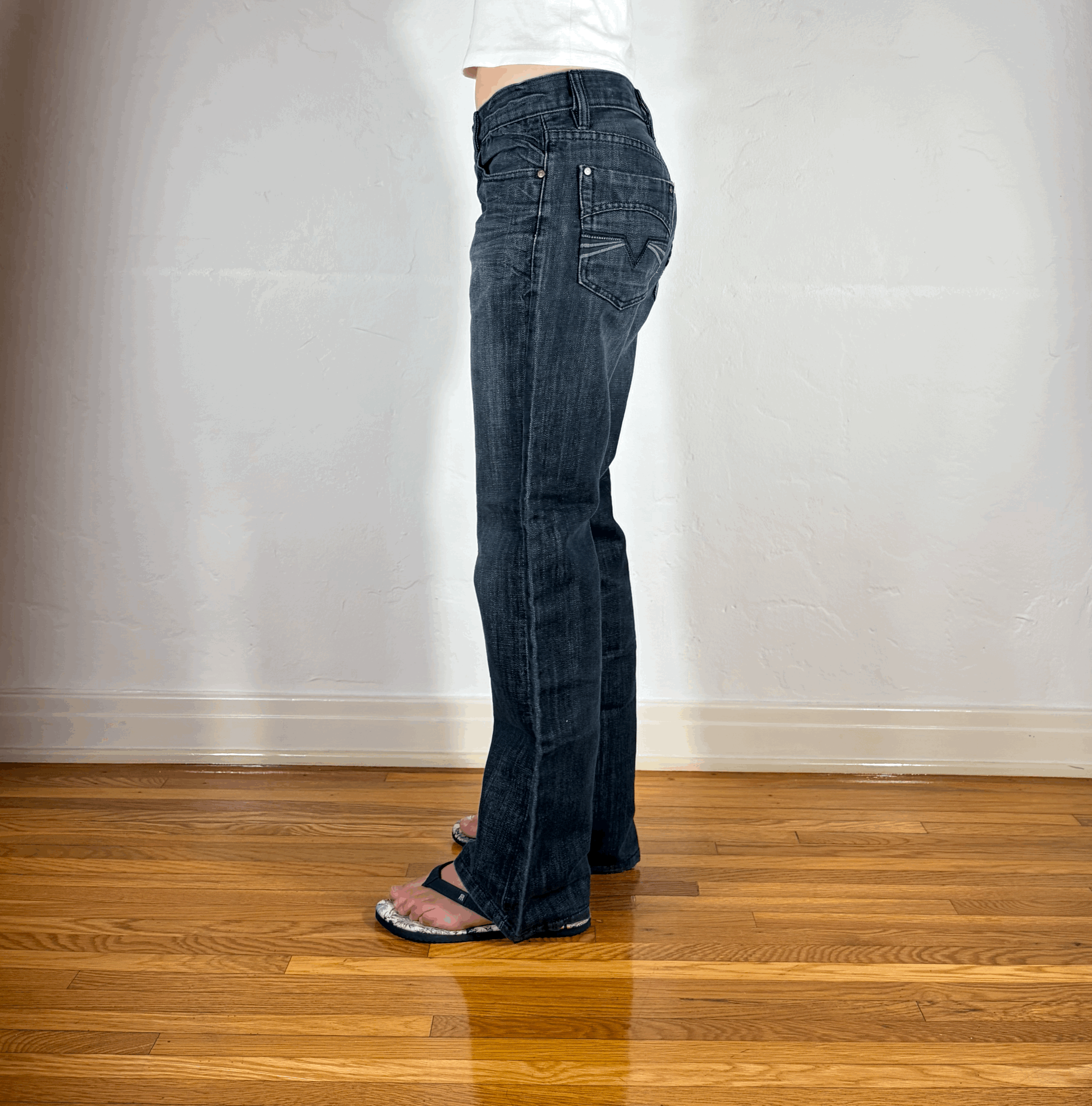 Diesel Relaxed Gray Jeans, M