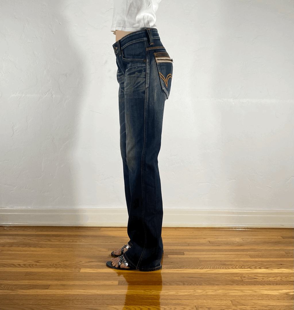 Edwin Aqua Blue Jeans, S/M