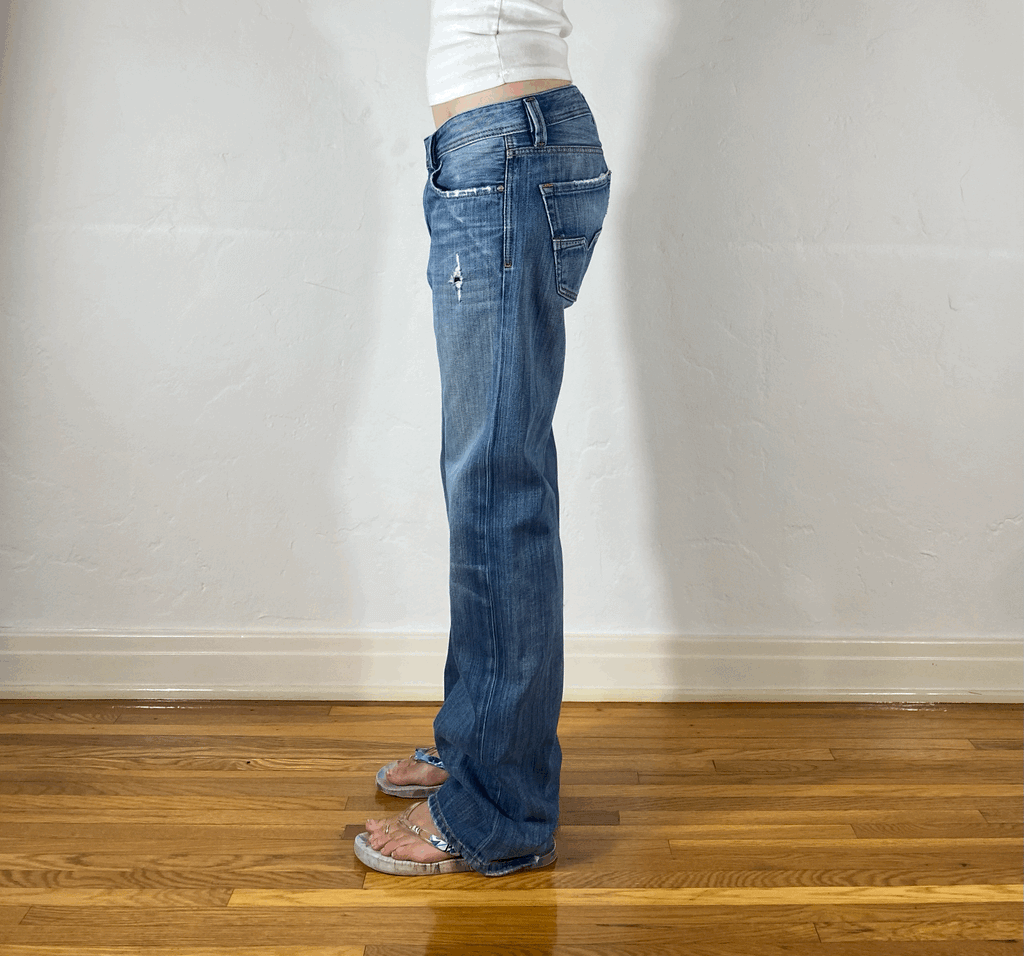 Diesel Relaxed Blue Baggy Jeans, M