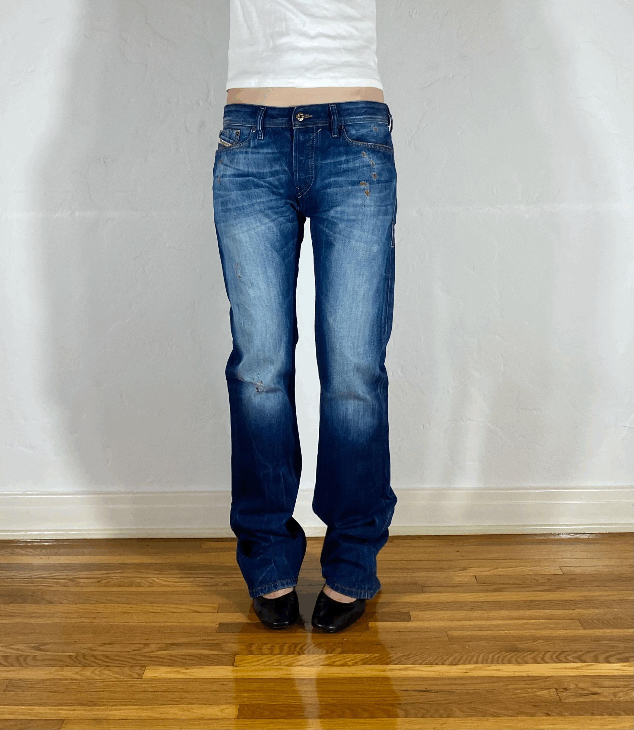 Diesel Distressed Ombre Jeans, M