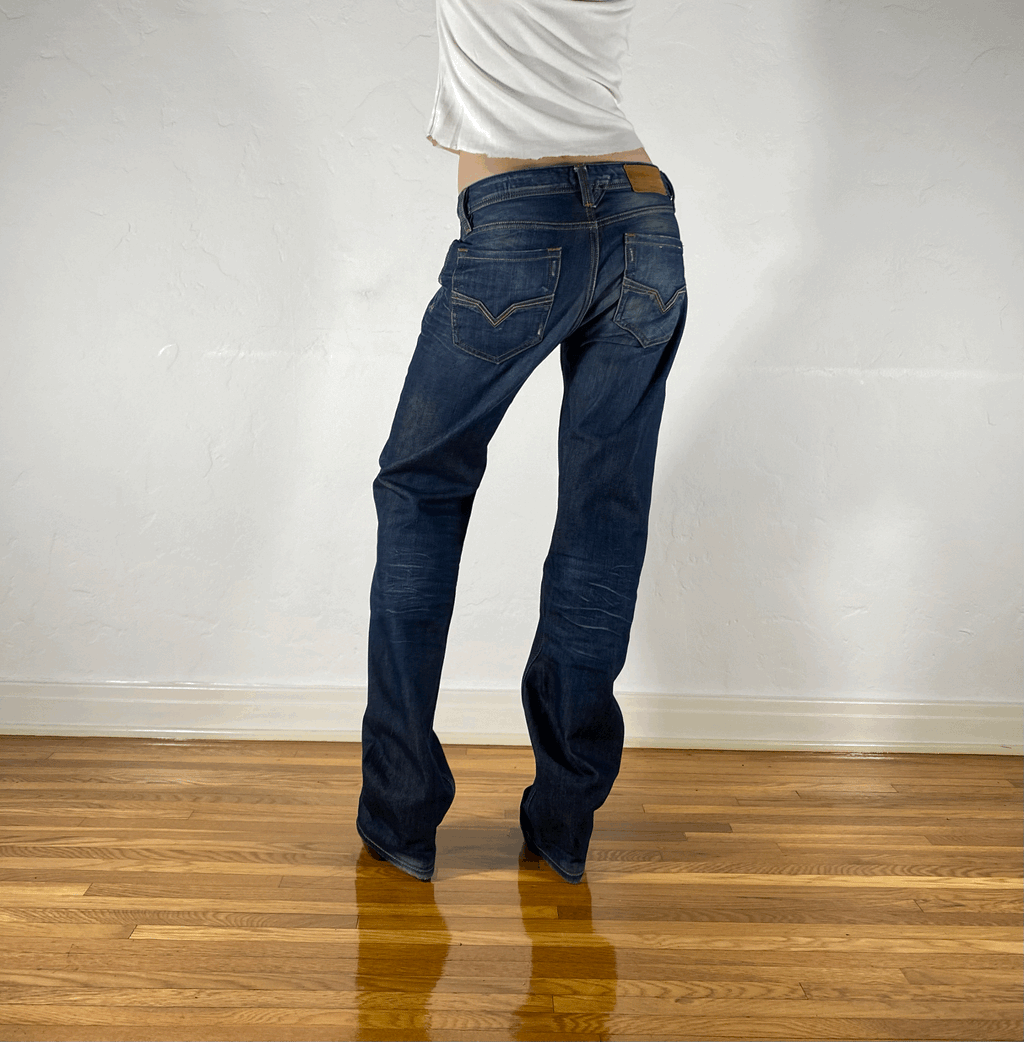 Diesel Relaxed Ombre Wash Jeans, M