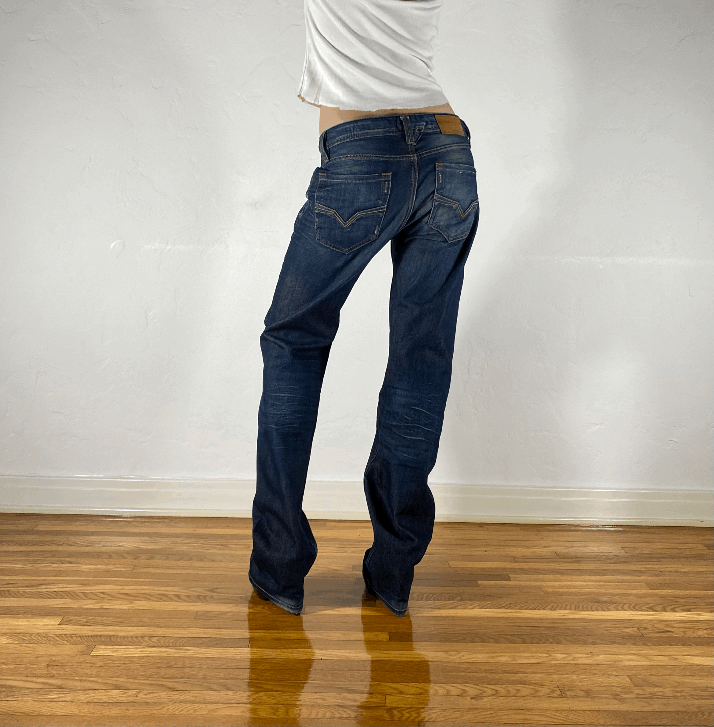 Diesel Relaxed Ombre Wash Jeans, M