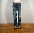 Dsquared Distressed Ripped and Repaired Jeans, M/L
