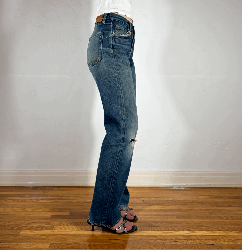 Denime Classic Distressed Jeans, S