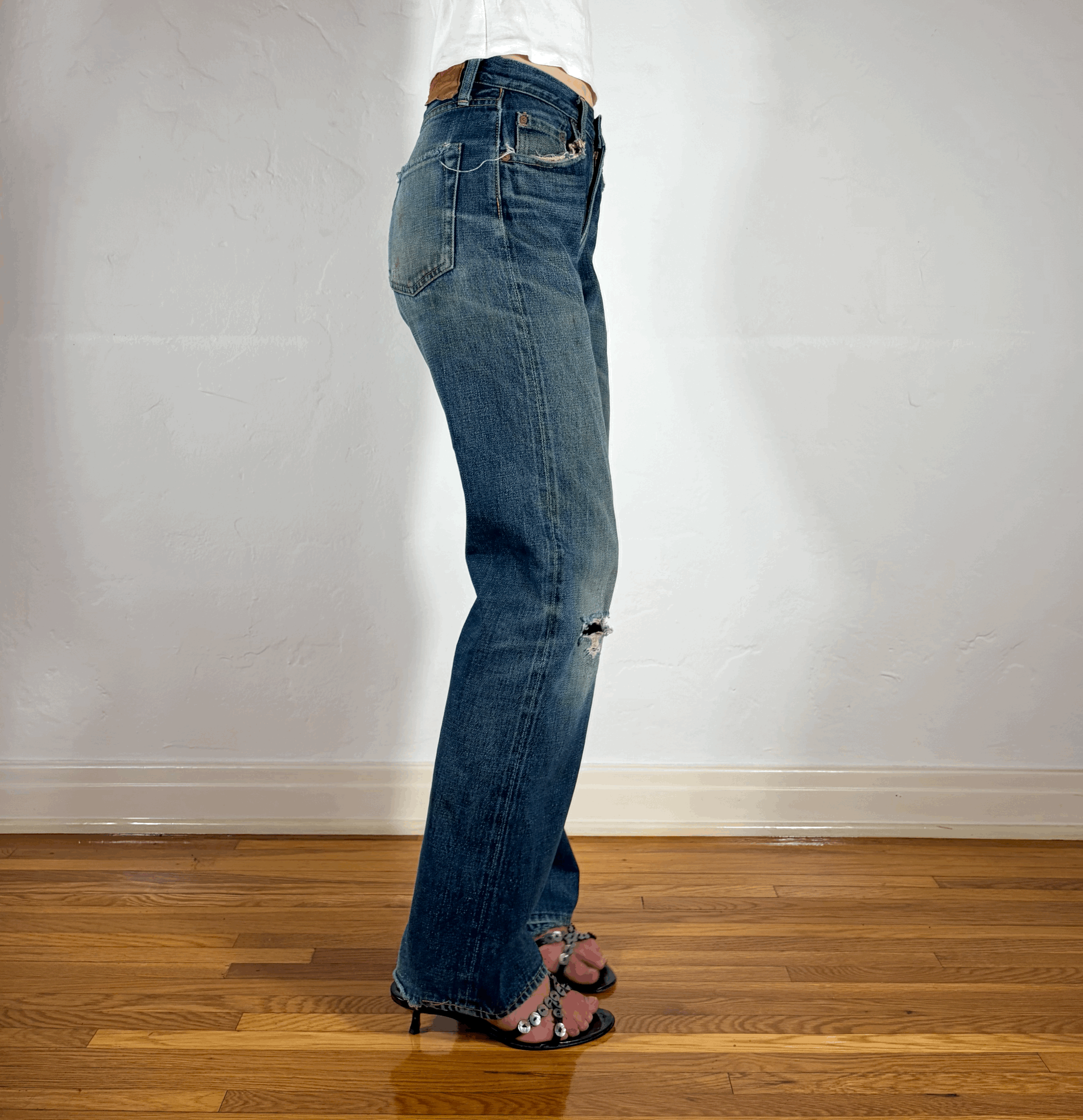 Denime Classic Distressed Jeans, S