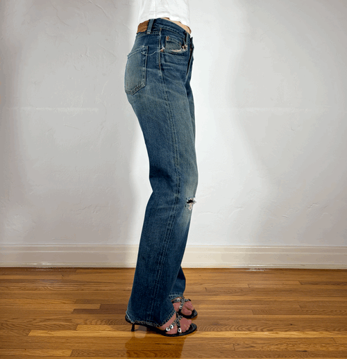 Denime Classic Distressed Jeans, S