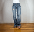Levi Classic Vintage Distressed Blue Jeans, M