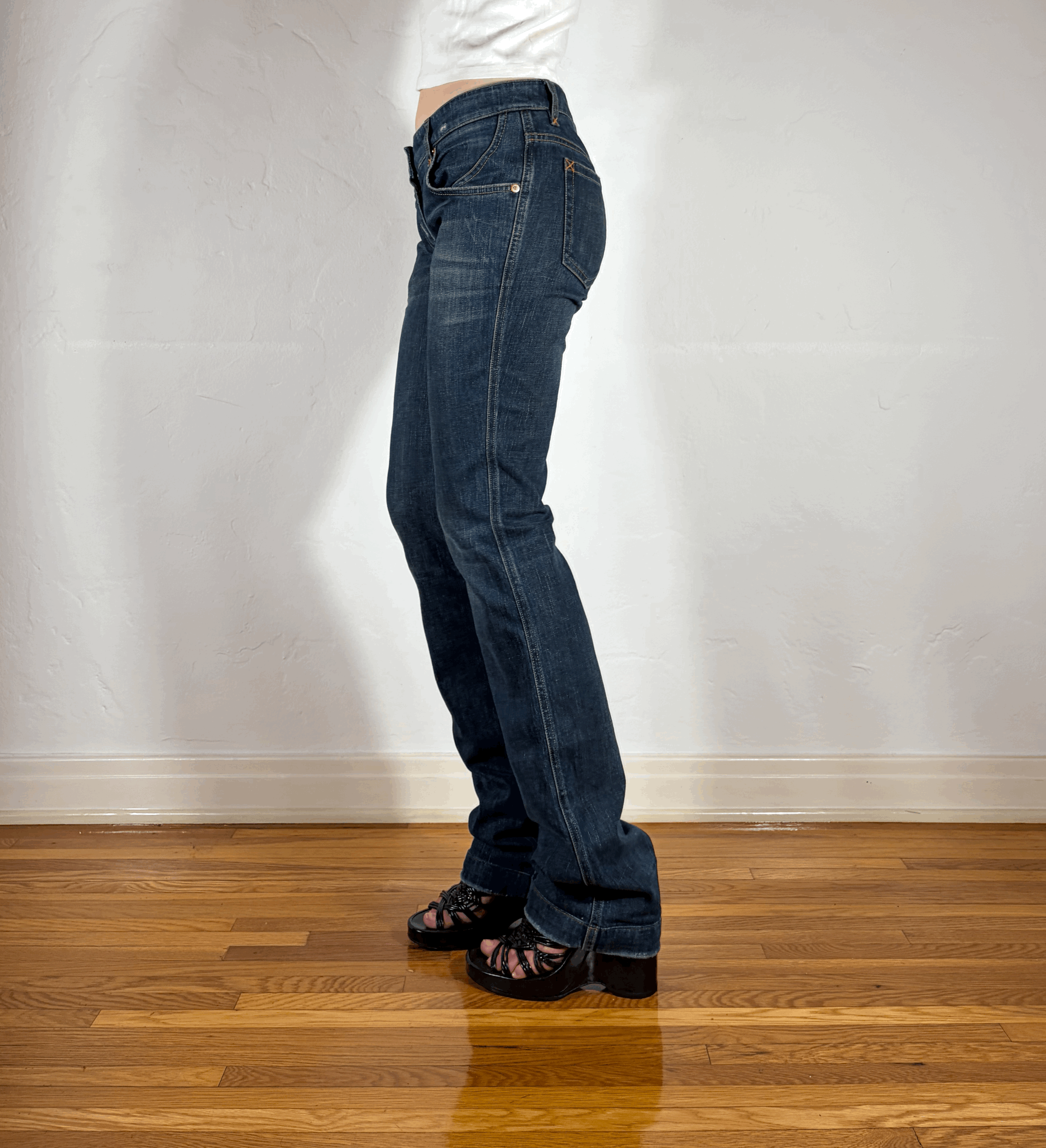 Dolce & Gabbana Leggy Distressed Jeans, S/M