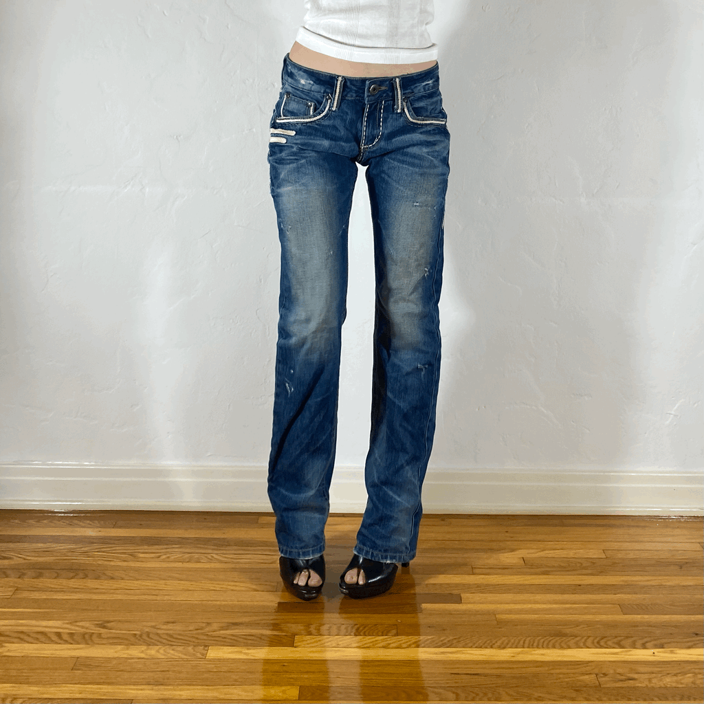 Lolita Embroidered Jeans, S