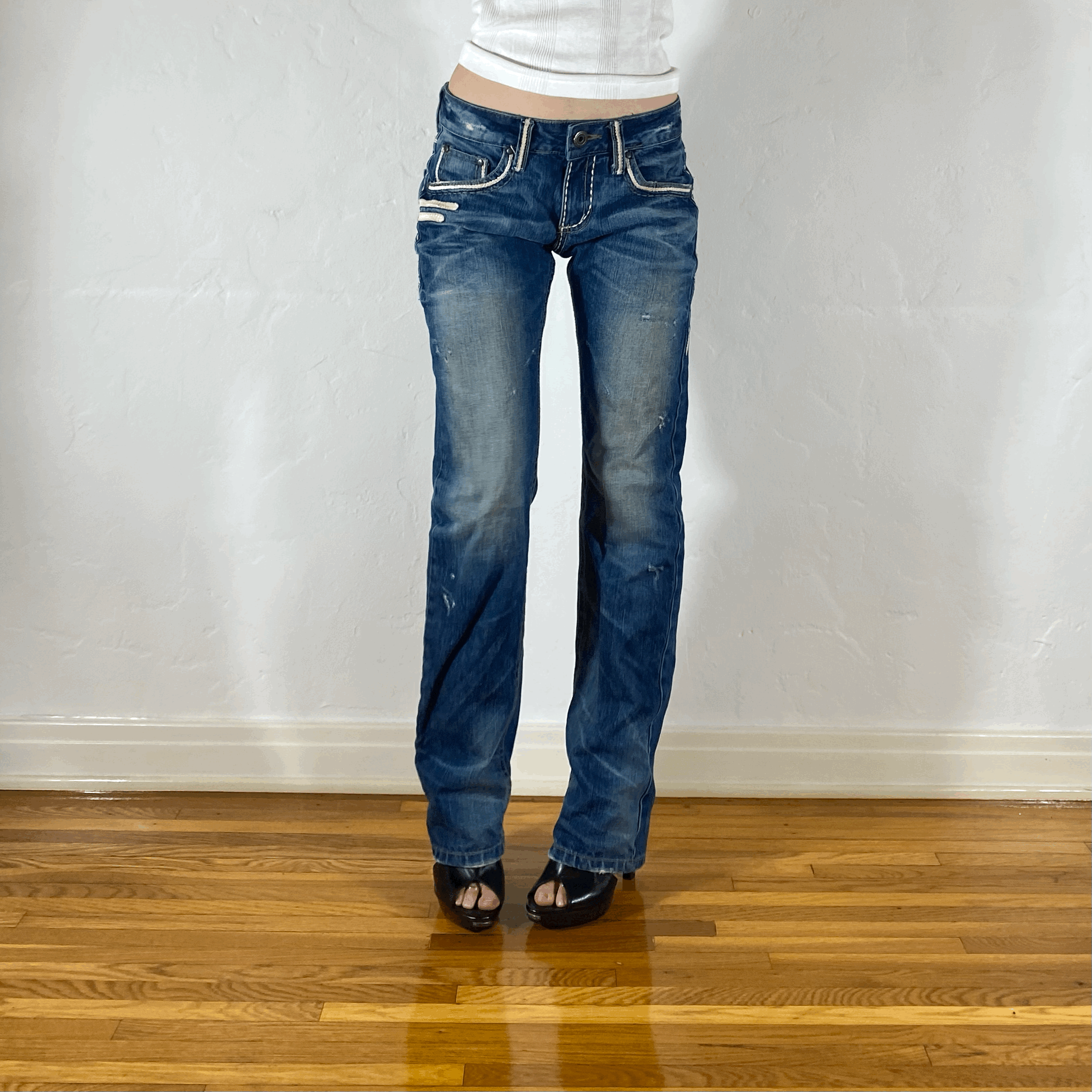 Lolita Embroidered Jeans, S