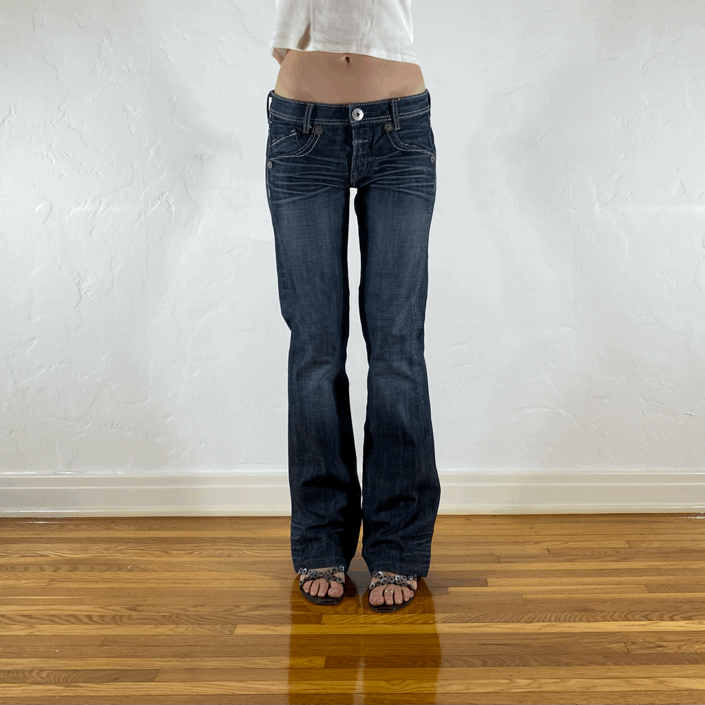 Marithe + Francois Girbaud Straight Jeans, S