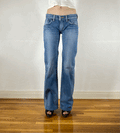 Edwin Low Rise Light Blue Flare Jeans, S