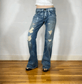 Edwin Silver Spray Paint Flare Jeans, L