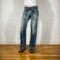 Unique Blue Baggy Jeans, M